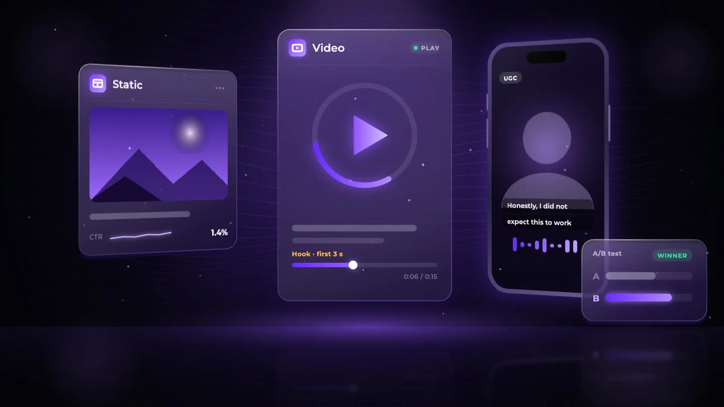Креативи, що продають: відео, статика й UGC у Meta Ads